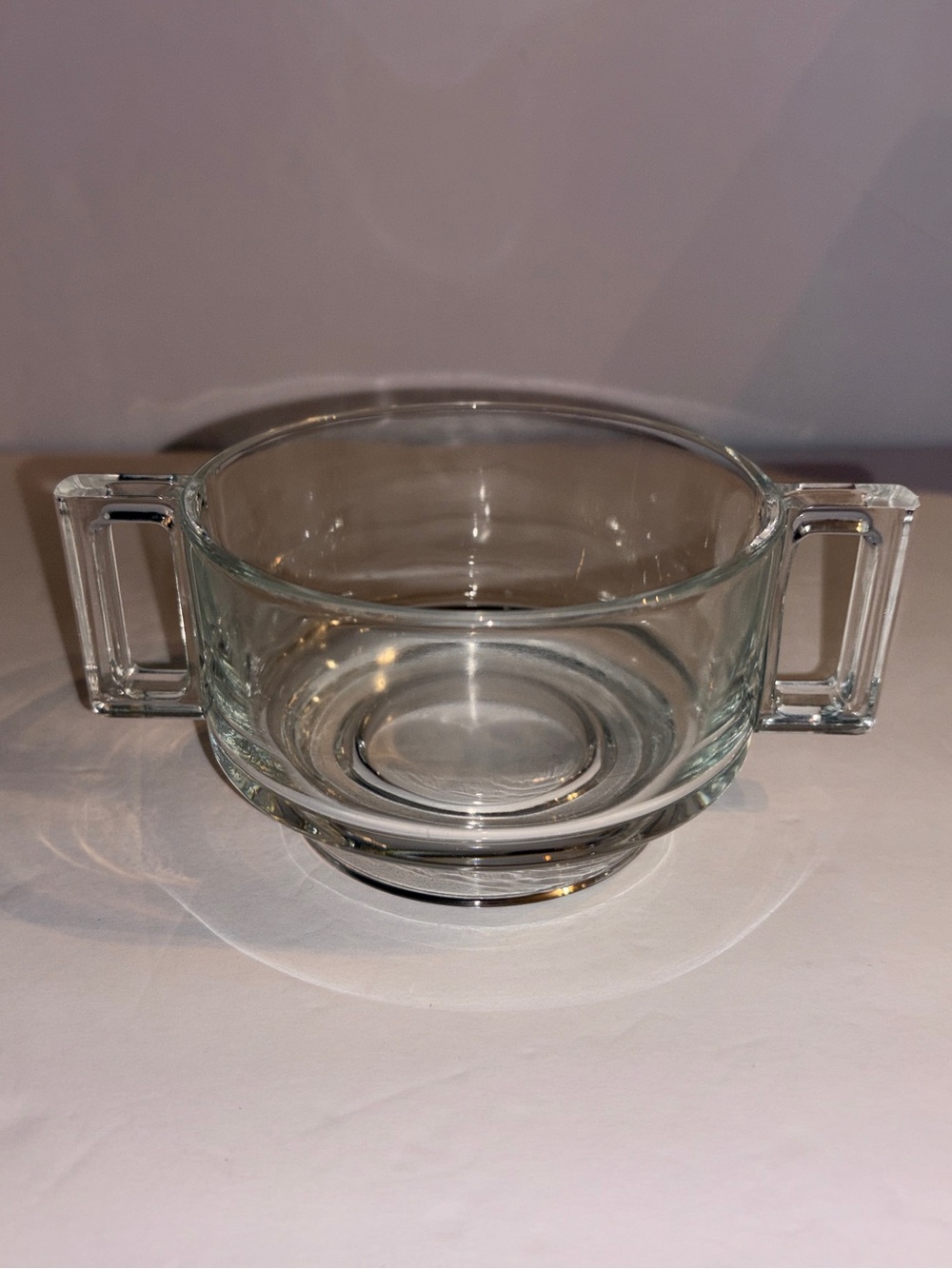Vintage “Arno" Glass Bowl with Handles, by Designer Joe Colombo